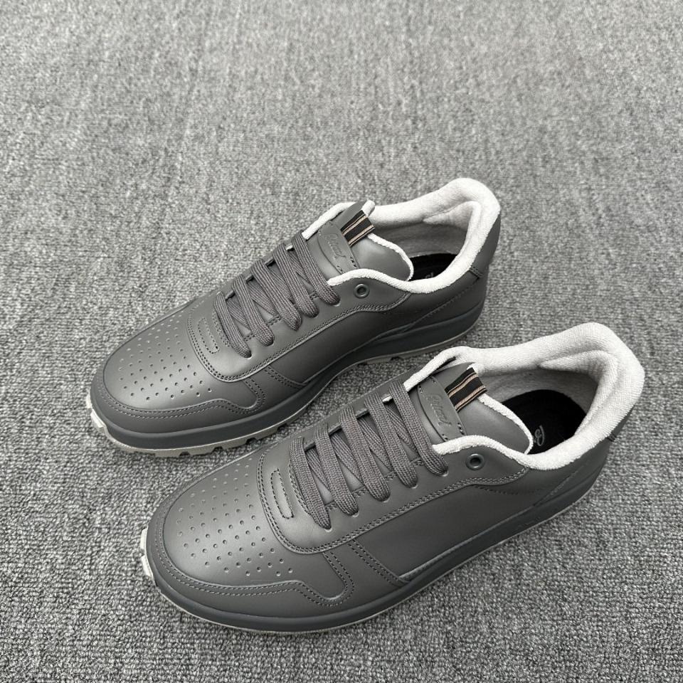 Brioni grey and midnight blue Crossing sneakers QHLZ0LOC7229040 sn1-duoc-ban-tai-HVIP Shoes & Clothes