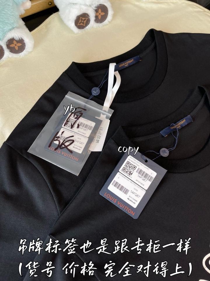 Louis Vuitton Embroidered Cotton T-Shirt 1AFQ67 black -duoc-ban-tai-HVIP Shoes & Clothes