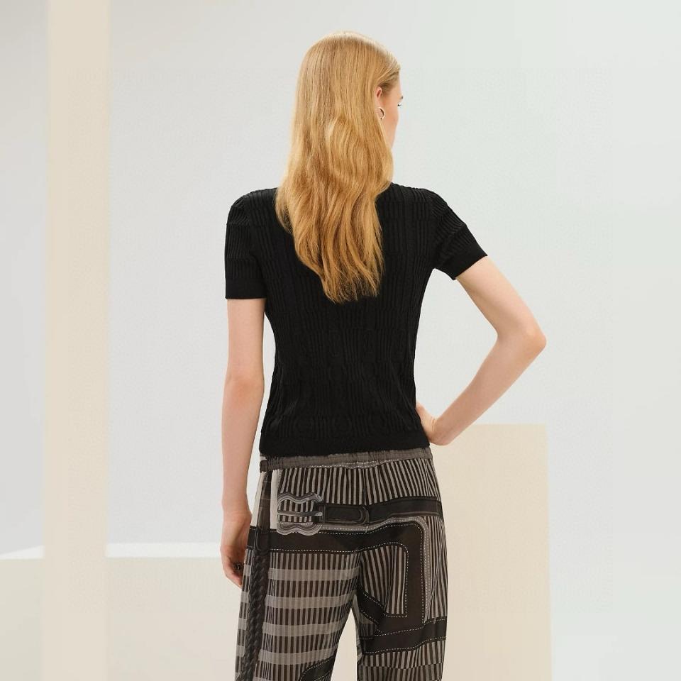 Hermès polo knit wear in black -duoc-ban-tai-HVIP Shoes & Clothes