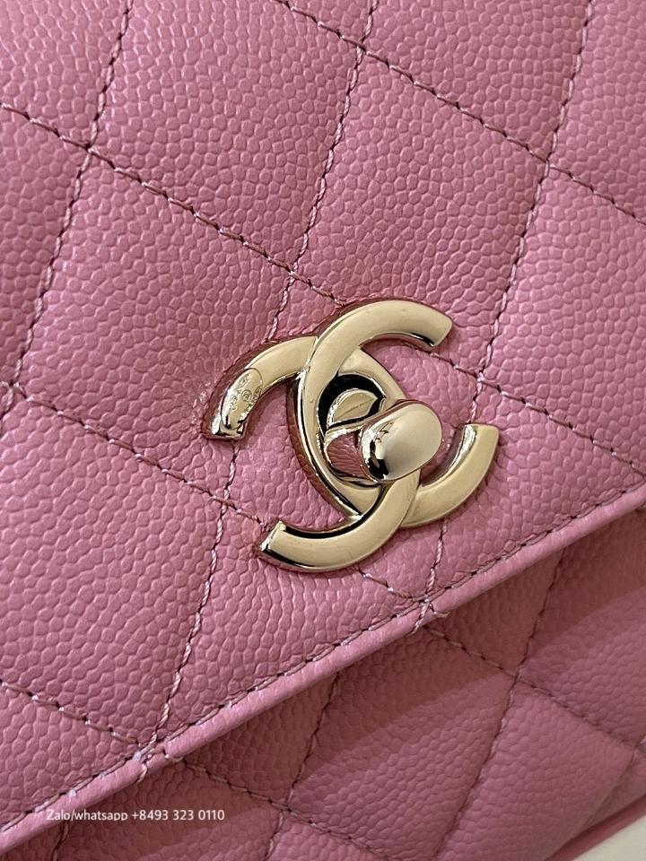 Chanel 24K AP4244 CLUTCH WITH CHAIN
 
Grained Calfskin & Gold-Tone Metal 
Light Pink CH3-duoc-ban-tai-Hvip Bags & Accessories
