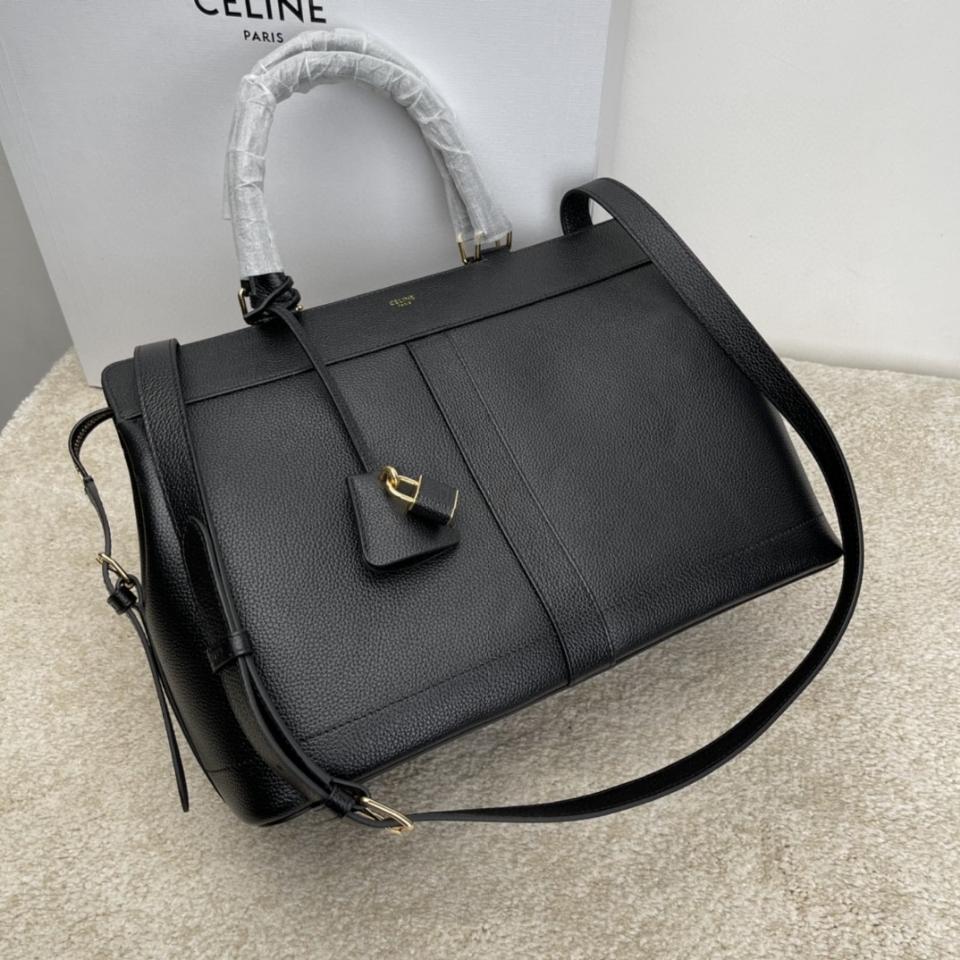 CELINE Celine Medium Kaba de France Grained Calfskin Black 192663 -duoc-ban-tai-Hvip Bags & Accessories