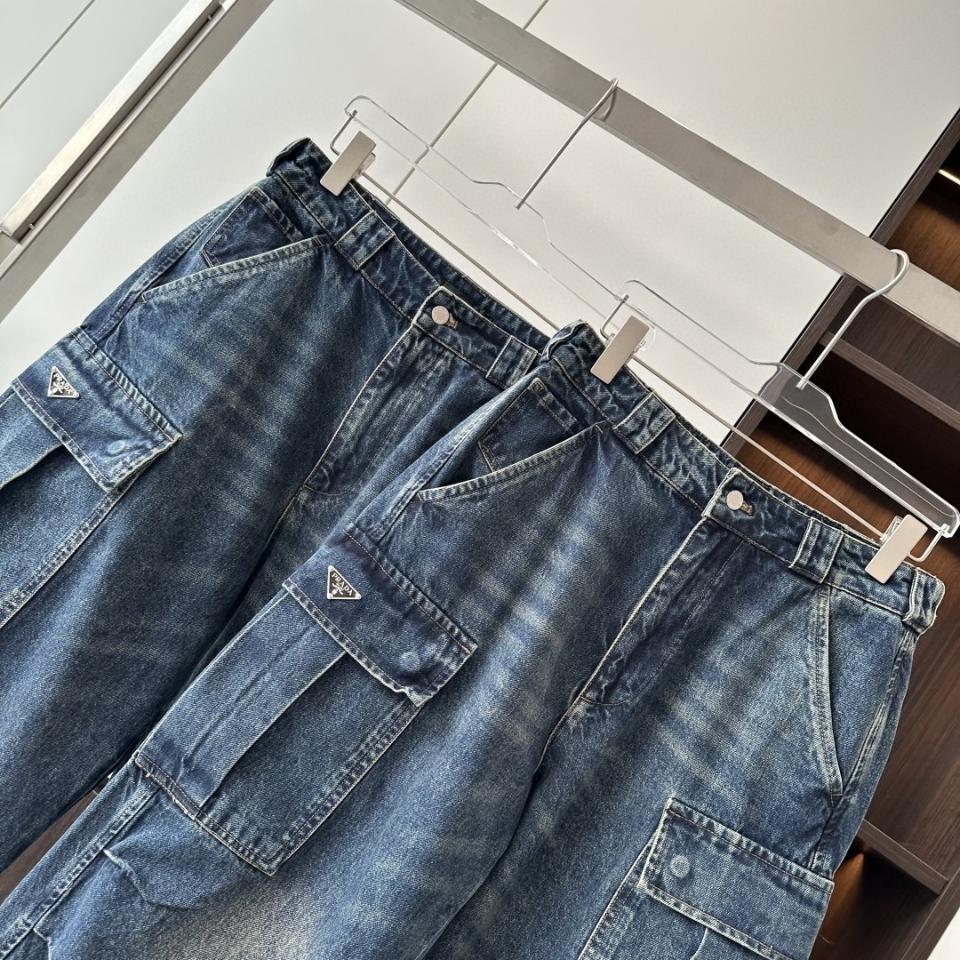 Prada
Men's Baggy Denim Cargo Pants-duoc-ban-tai-HVIP Shoes & Clothes