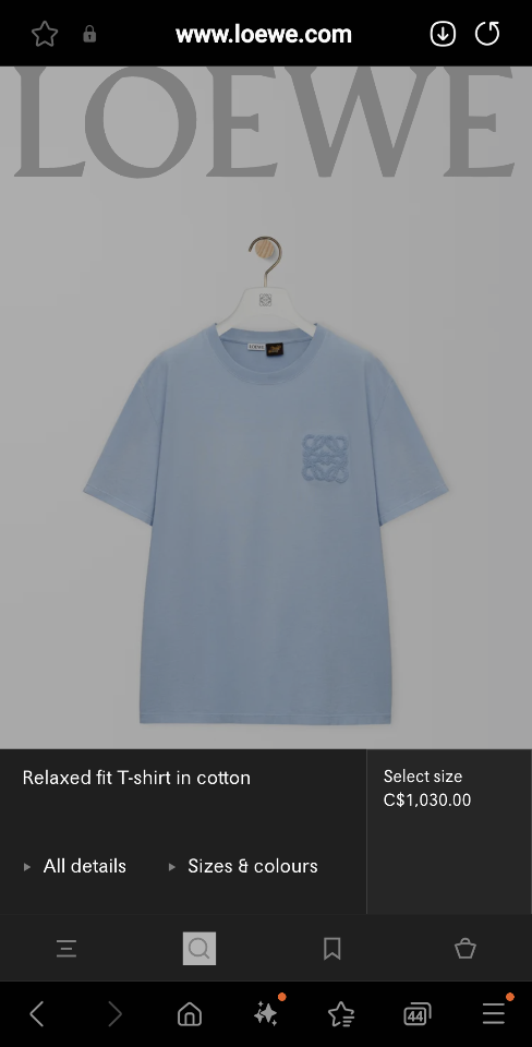 Loewe Relaxed fit T-shirt in cotton H616Y22X97-duoc-ban-tai-HVIP Shoes & Clothes