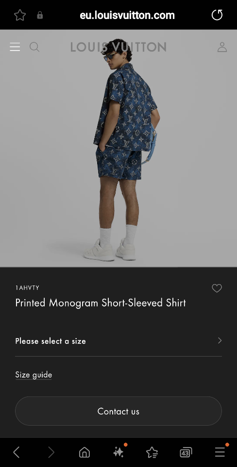 Louis Vuitton 1AHVTY
Printed Monogram Short-Sleeved Shirt-duoc-ban-tai-HVIP Shoes & Clothes