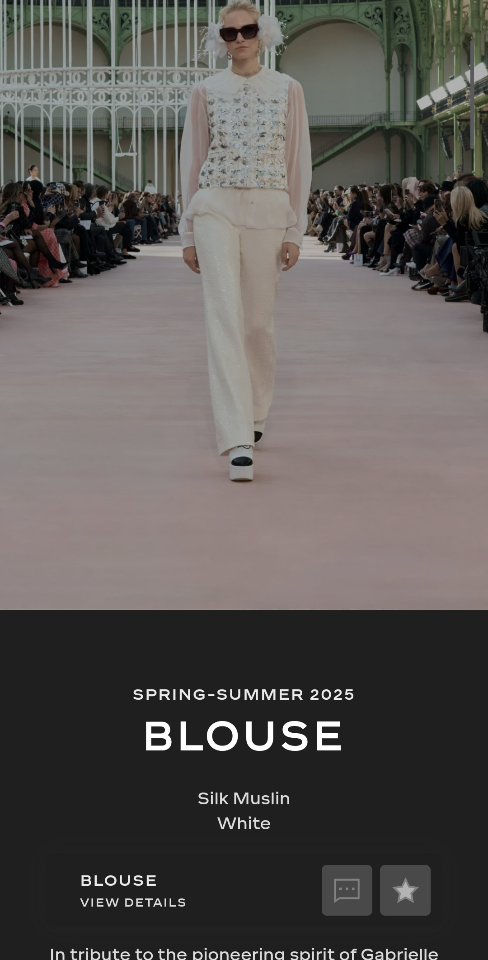 Chanel Blouse
 
Silk Muslin 
White
P79102-V64197-00100-duoc-ban-tai-HVIP Shoes & Clothes