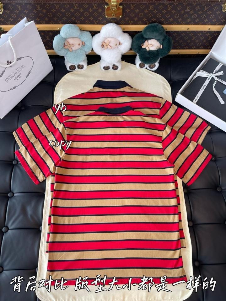 Prada Cotton polo shirt Camel/Red-duoc-ban-tai-HVIP Shoes & Clothes