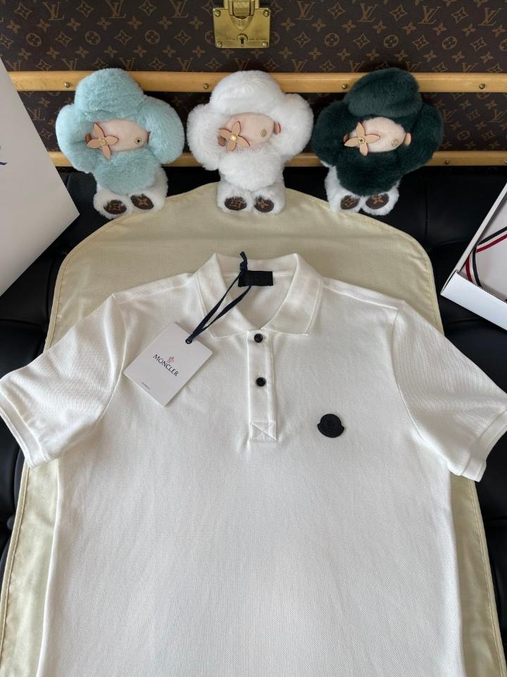 Moncler Logo Patch Cotton Piquet Polo black white -duoc-ban-tai-HVIP Shoes & Clothes