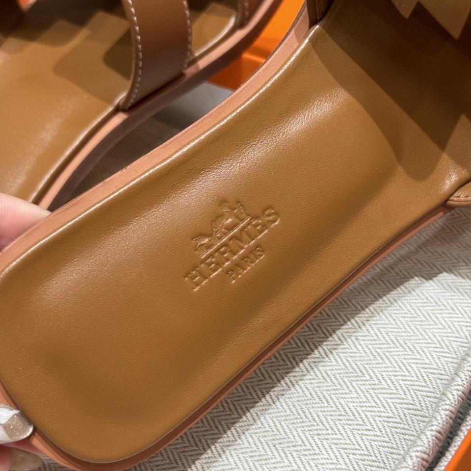 Hermès Oran sandal rouge gold (full) swift (box) H021056Z h1-duoc-ban-tai-HVIP Shoes & Clothes