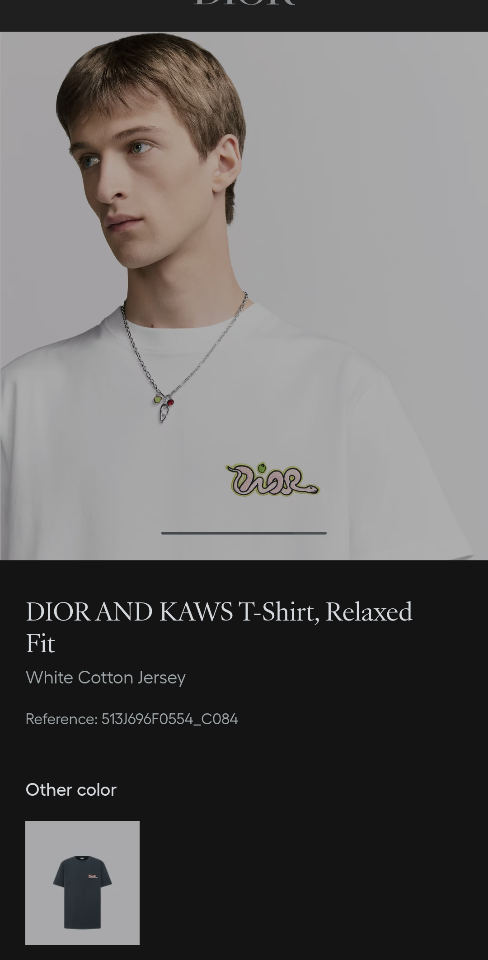 DIOR AND KAWS T-Shirt, Relaxed Fit
White Cotton Jersey
513J696F0554_C084-duoc-ban-tai-HVIP Shoes & Clothes