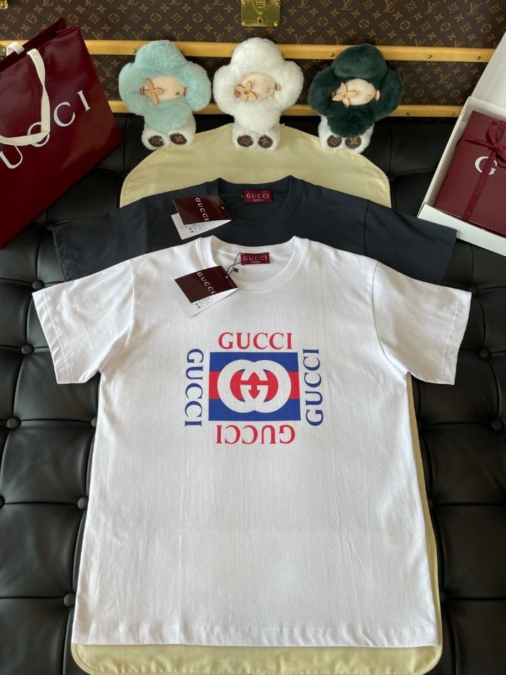 GUCCI Printed cotton jersey T-shirt 784361 white-duoc-ban-tai-HVIP Shoes & Clothes
