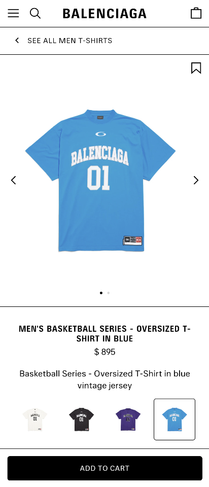 Balenciaga MEN'S BASKETBALL SERIES - OVERSIZED T-SHIRT IN OFF WHITE Na1 -duoc-ban-tai-Hvip Bags & Accessories