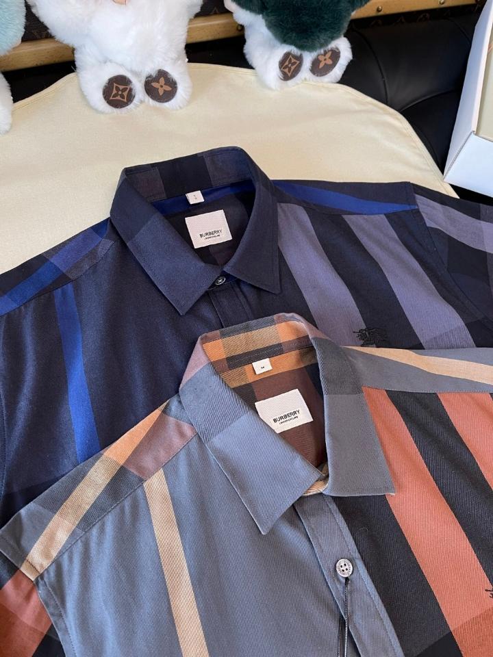 Burberry Check Cotton Shirt 80715361 navy blue -duoc-ban-tai-HVIP Shoes & Clothes
