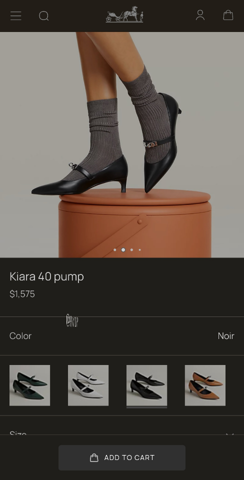 Hermès Kiara 40 pump noir PHW H251009Z-duoc-ban-tai-HVIP Shoes & Clothes