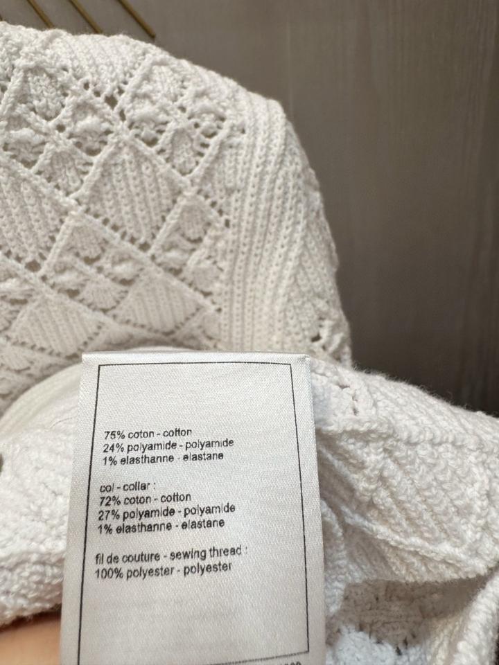 Chanel white cardigan -duoc-ban-tai-HVIP Shoes & Clothes
