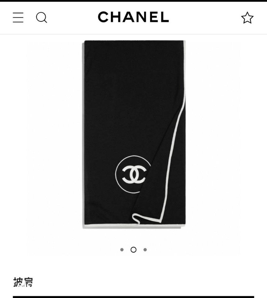 Chanel scarf cashmere in black A52032 X01249 K4 -duoc-ban-tai-Hvip Bags & Accessories