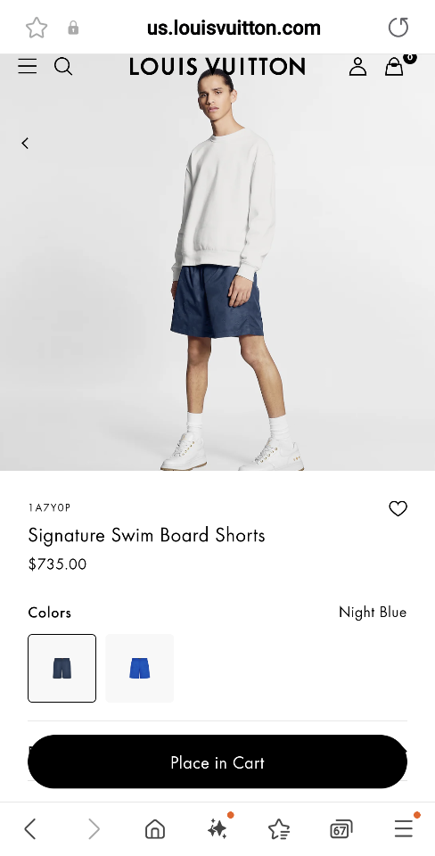 Louis Vuitton 1A7Y0P
Signature Swim Board Shorts blue-duoc-ban-tai-HVIP Shoes & Clothes