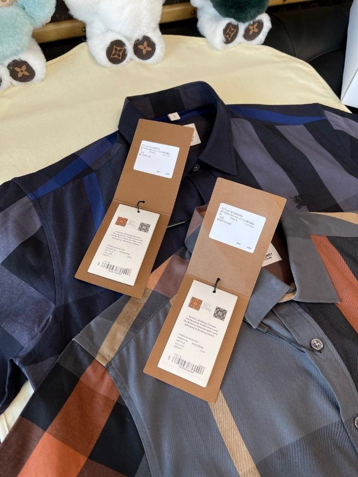 Burberry Check Cotton Shirt 80715361 navy blue -duoc-ban-tai-HVIP Shoes & Clothes