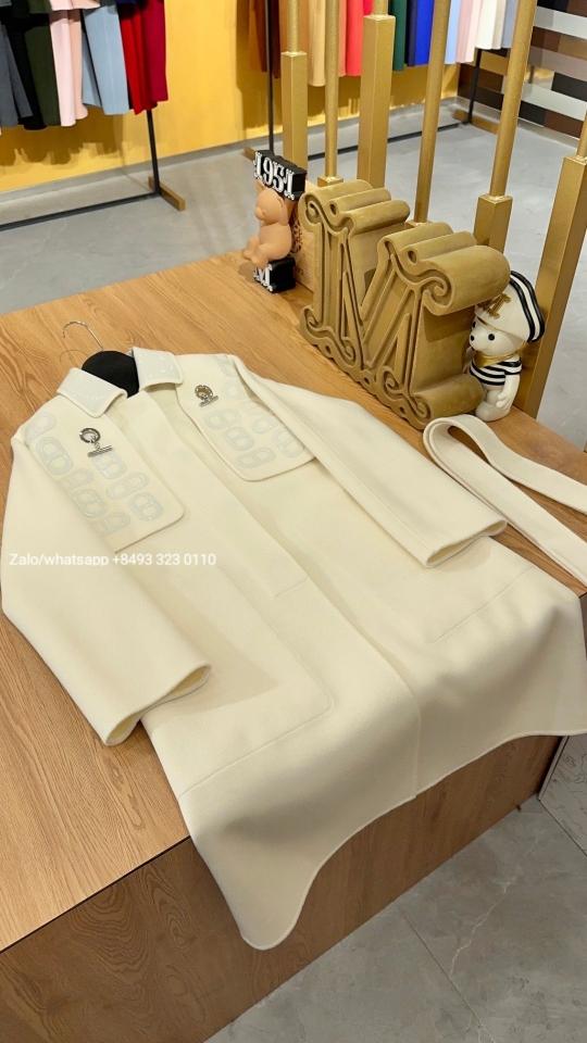 HERMES long coat cashmere and leather white pl1-duoc-ban-tai-Hvip Bags & Accessories
