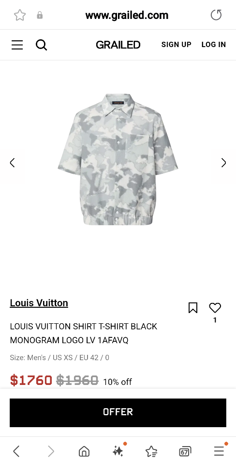LOUIS VUITTON SHIRT T-SHIRT BLACK MONOGRAM LOGO LV 1AFAVQ-duoc-ban-tai-HVIP Shoes & Clothes