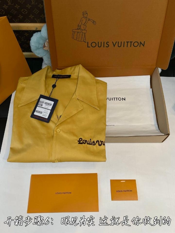 Louis Vuitton Embroidered Short-Sleeved Cotton Bowling Shirt 1AFQ14-duoc-ban-tai-HVIP Shoes & Clothes