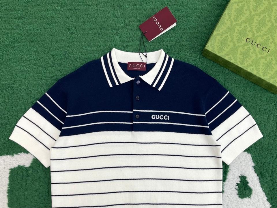Gucci
Logo striped cotton polo shirt-duoc-ban-tai-HVIP Shoes & Clothes