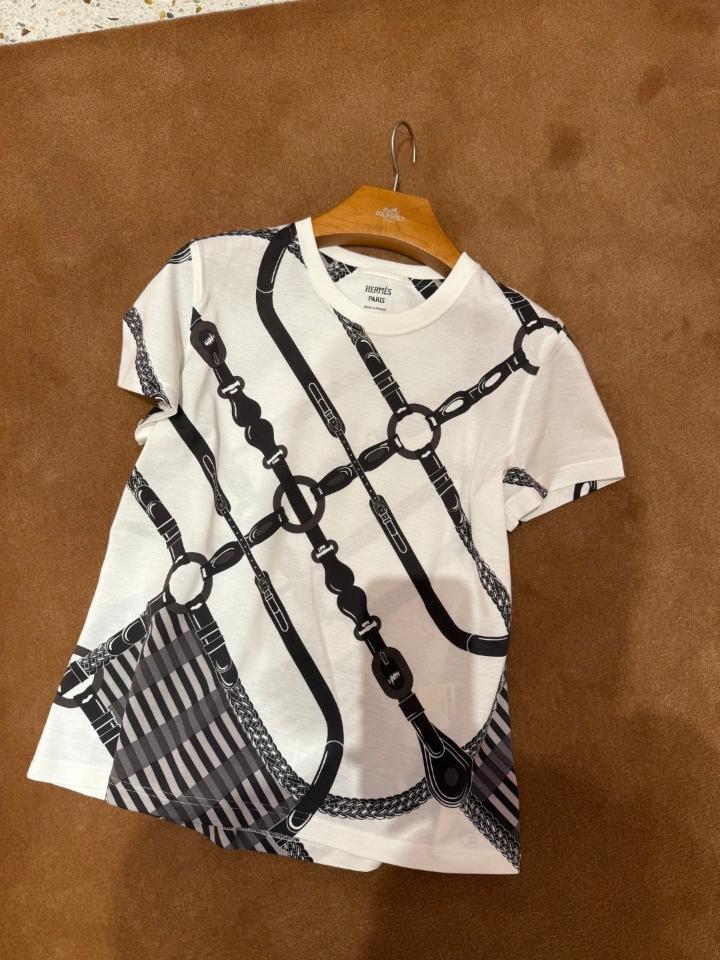 Hermès "Coaching Remix" maxi t-shirt-duoc-ban-tai-HVIP Shoes & Clothes