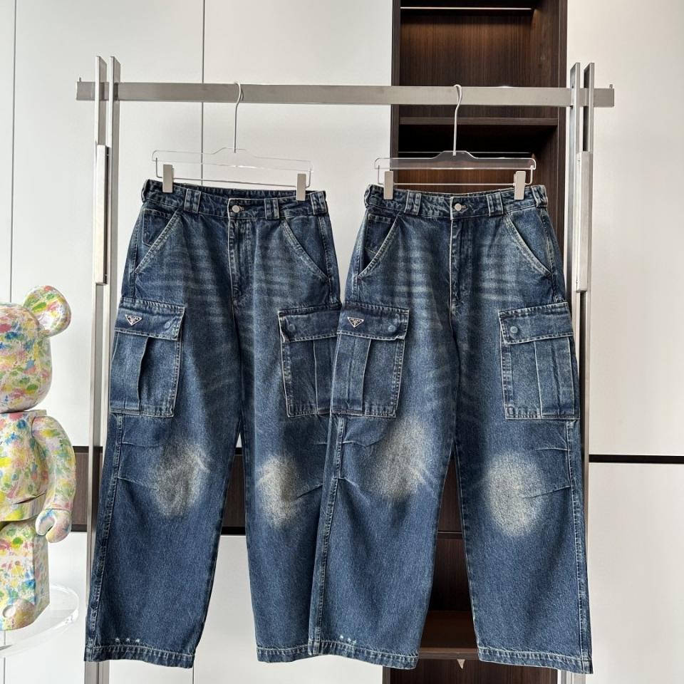Prada
Men's Baggy Denim Cargo Pants-duoc-ban-tai-HVIP Shoes & Clothes