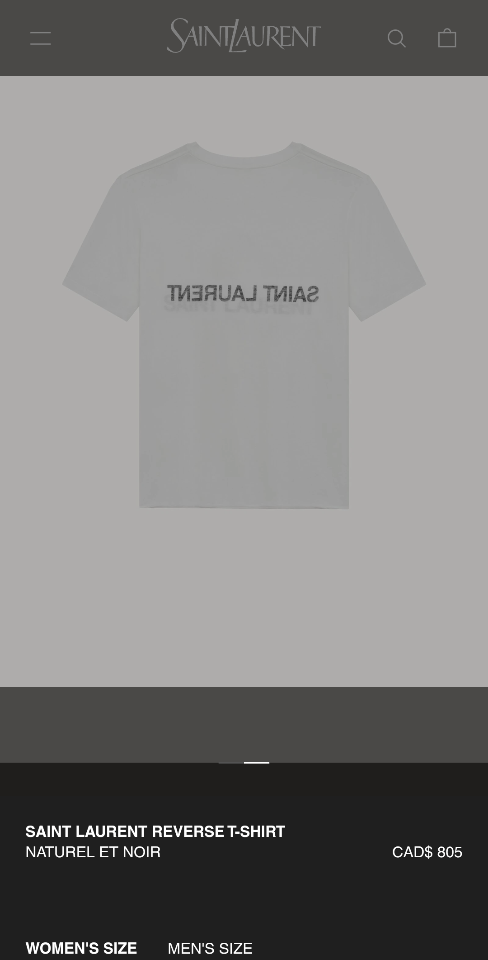 Ysl Saint laurent reverse t-shirt
NATUREL ET NOIR-duoc-ban-tai-HVIP Shoes & Clothes