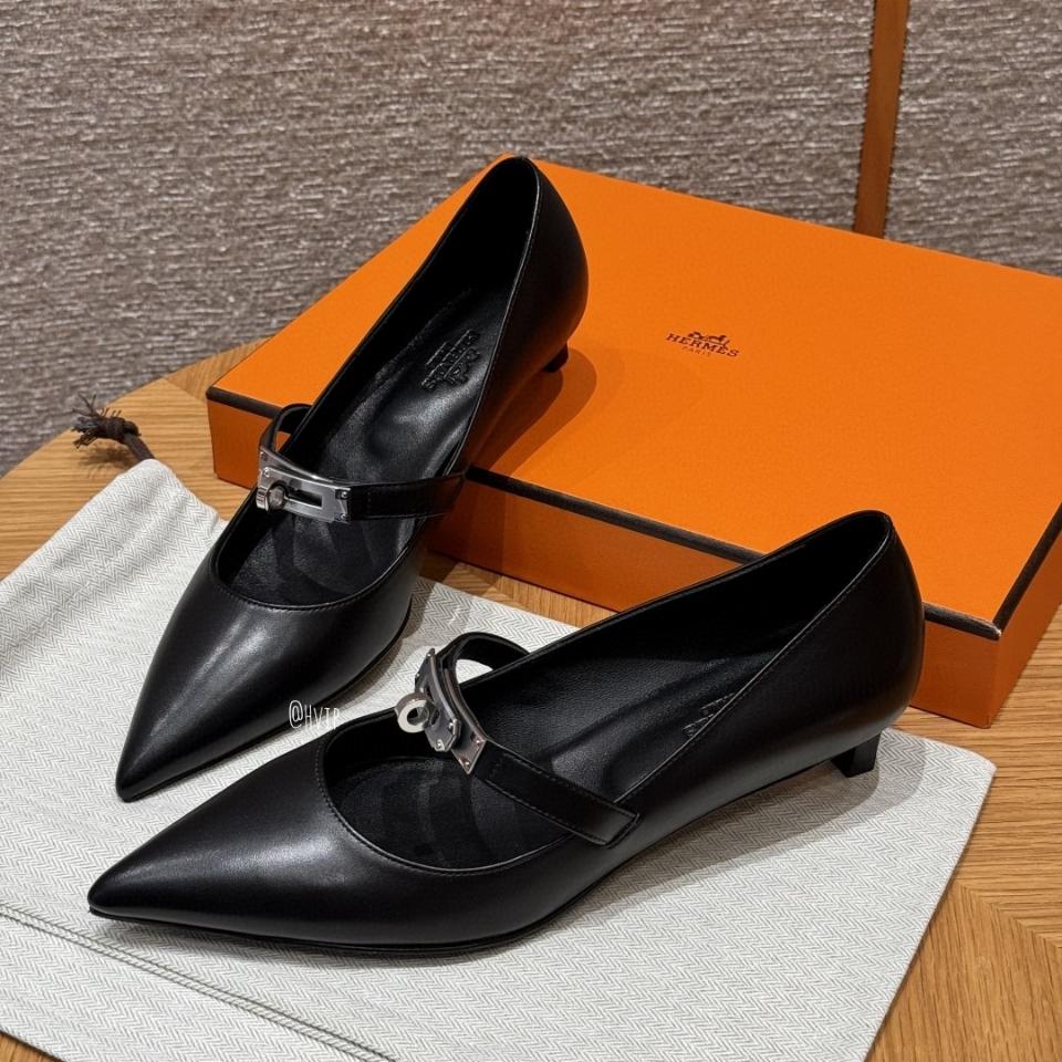 Hermès Kiara 40 pump noir PHW H251009Z-duoc-ban-tai-HVIP Shoes & Clothes
