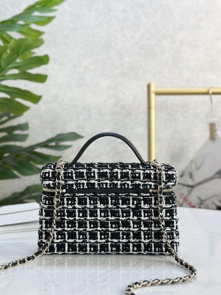 Chanel 25C AP4385 Vanity tweed black and white CH5-duoc-ban-tai-Hvip Bags & Accessories