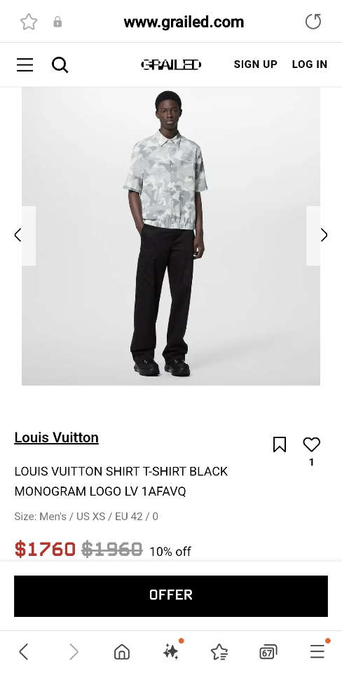 LOUIS VUITTON SHIRT T-SHIRT BLACK MONOGRAM LOGO LV 1AFAVQ-duoc-ban-tai-HVIP Shoes & Clothes