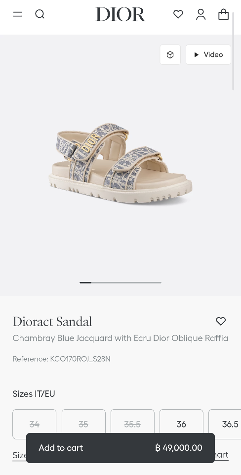 Dior Dioract Sandal
Chambray Blue Jacquard with Ecru Dior Oblique Raffia
KCO170ROJ_S28N-duoc-ban-tai-HVIP Shoes & Clothes