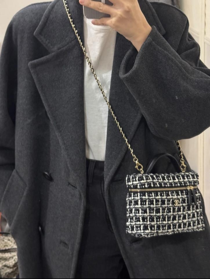 Chanel 25C AP4385 Vanity tweed black and white CH5-duoc-ban-tai-Hvip Bags & Accessories