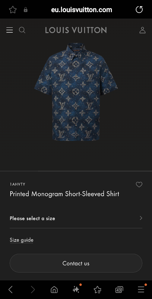 Louis Vuitton 1AHVTY
Printed Monogram Short-Sleeved Shirt-duoc-ban-tai-HVIP Shoes & Clothes
