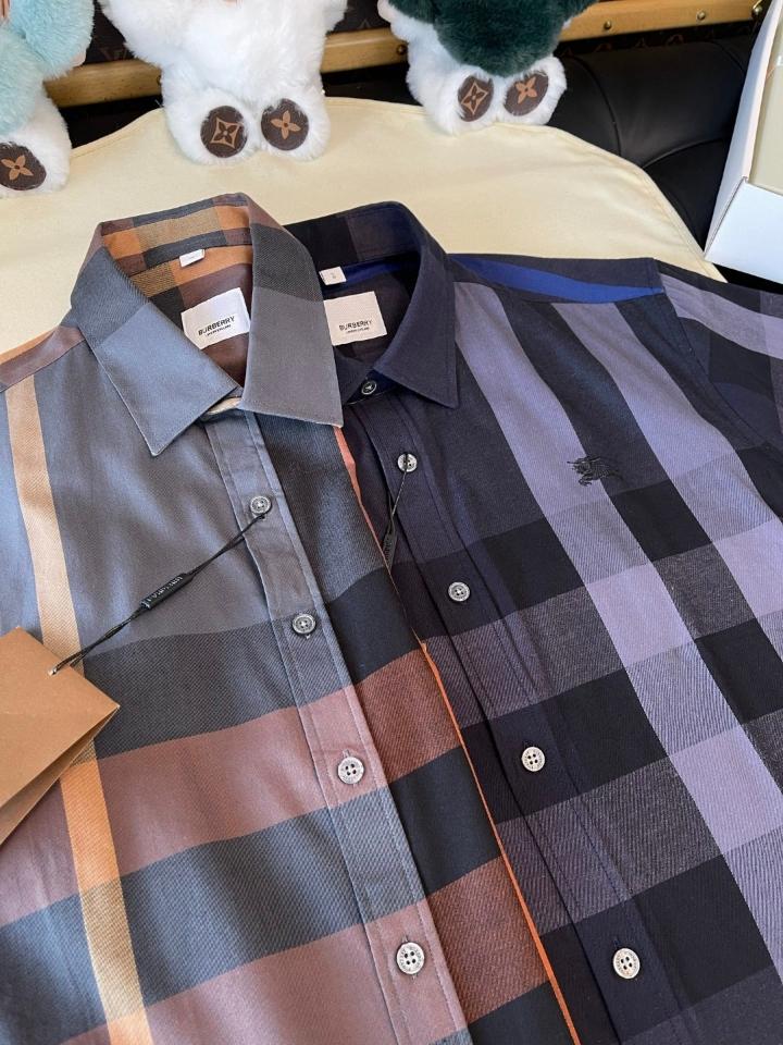 Burberry Check Cotton Shirt 80715361 navy blue -duoc-ban-tai-HVIP Shoes & Clothes