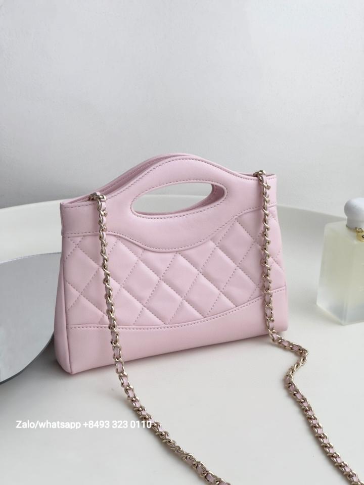 CHANEL 31 NANO SHOPPING BAG Shiny Lambskin & dark-Tone Metal
Pink C2-duoc-ban-tai-Hvip Bags & Accessories