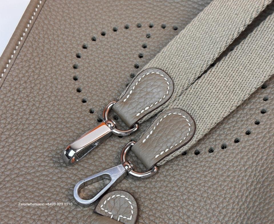 Hermès mini Evelyne 16 Etoupe Clemence PHW H2 -duoc-ban-tai-Hvip Bags & Accessories