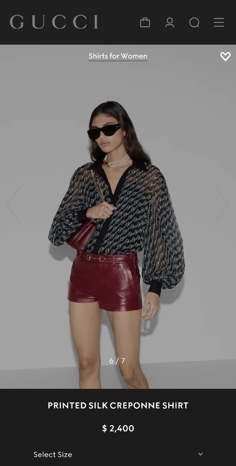 Gucci Printed silk creponne shirt 818460-duoc-ban-tai-HVIP Shoes & Clothes