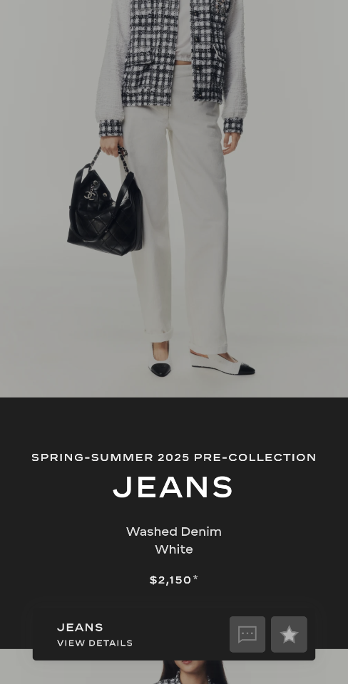 Chanel Jeans
 
Washed Denim 
White P79083-V71308-NADKJ-duoc-ban-tai-HVIP Shoes & Clothes