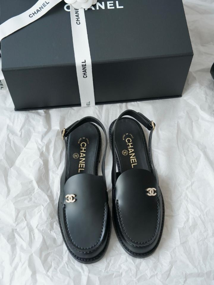 Chanel 25p slingback loafers calfskin black G45614 S3-duoc-ban-tai-HVIP Shoes & Clothes