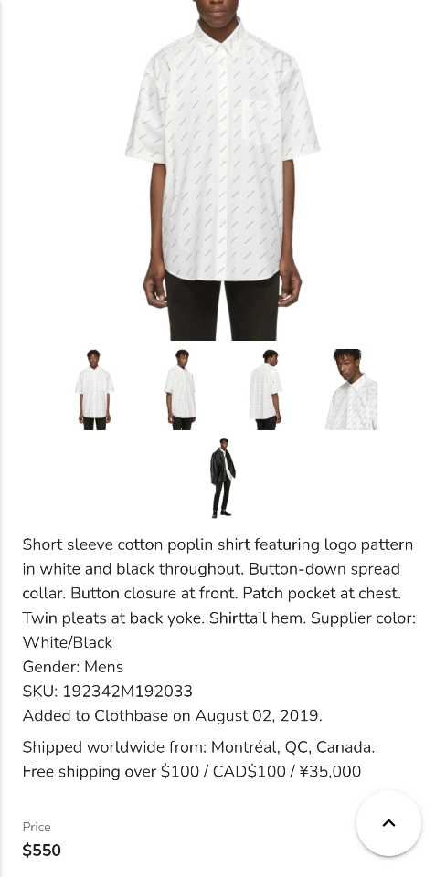Balenciaga White and Black Allover Logo Short Sleeve Shirt 192342M192033-duoc-ban-tai-HVIP Shoes & Clothes