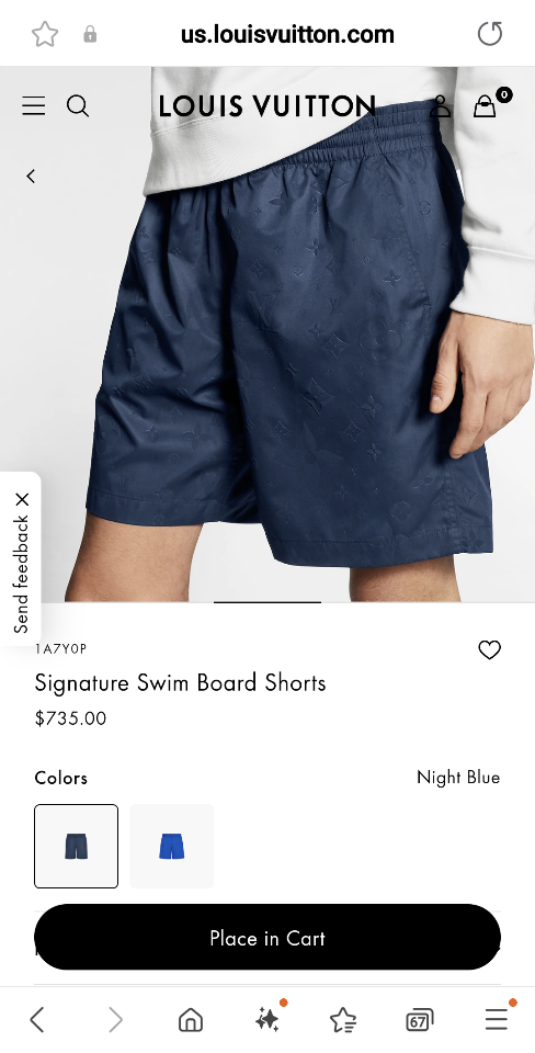 Louis Vuitton 1A7Y0P
Signature Swim Board Shorts blue-duoc-ban-tai-HVIP Shoes & Clothes