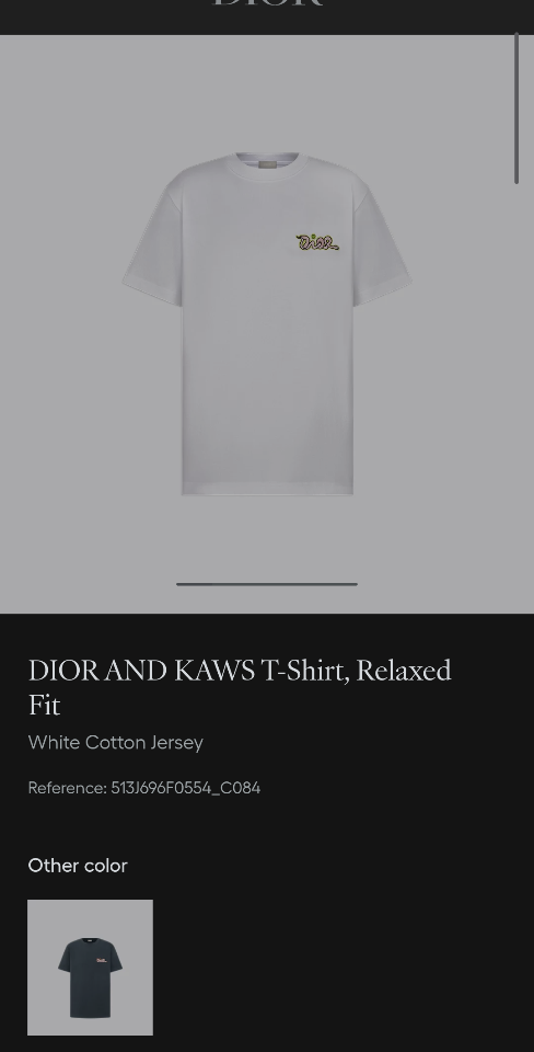 DIOR AND KAWS T-Shirt, Relaxed Fit
White Cotton Jersey
513J696F0554_C084-duoc-ban-tai-HVIP Shoes & Clothes