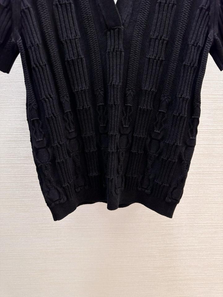 Hermès polo knit wear in black -duoc-ban-tai-HVIP Shoes & Clothes