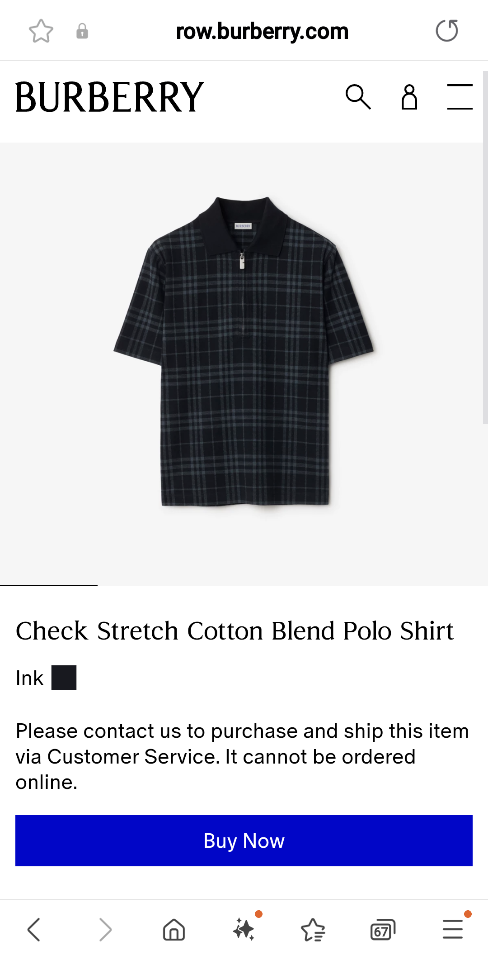 Burberry Check Stretch Cotton Blend Polo Shirt
81018951-duoc-ban-tai-HVIP Shoes & Clothes