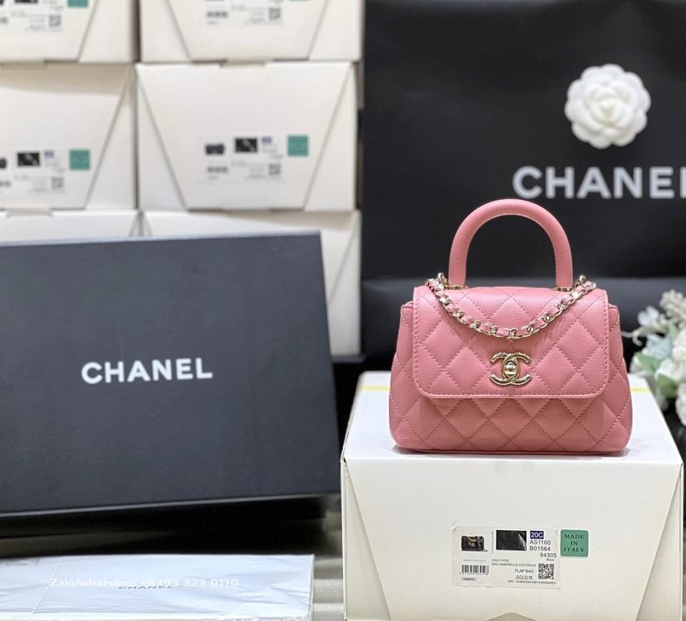 Chanel 24K AP4244 CLUTCH WITH CHAIN
 
Grained Calfskin & Gold-Tone Metal 
Light Pink CH3-duoc-ban-tai-Hvip Bags & Accessories