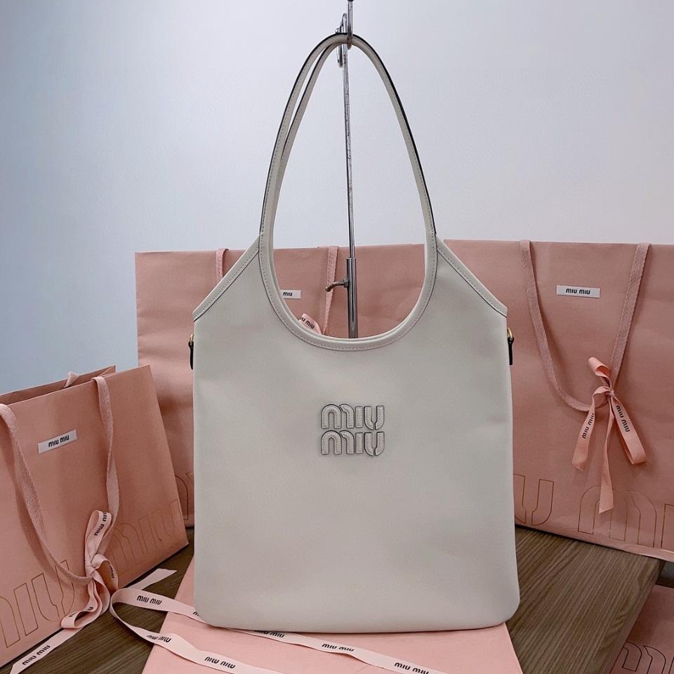 Miu Miu IVY leather bag  5BG231_2CRW_F0K74_V_MLN  Chalk White M1-duoc-ban-tai-Hvip Bags & Accessories