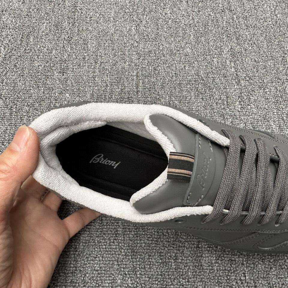 Brioni grey and midnight blue Crossing sneakers QHLZ0LOC7229040 sn1-duoc-ban-tai-HVIP Shoes & Clothes