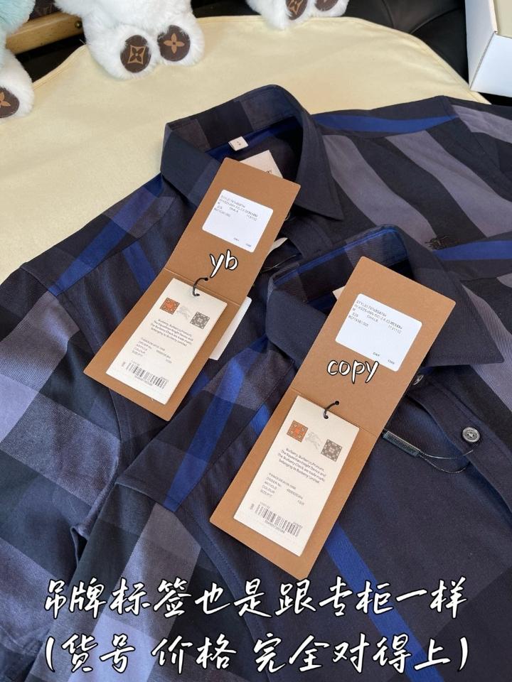 Burberry Check Cotton Shirt 80715361 navy blue -duoc-ban-tai-HVIP Shoes & Clothes