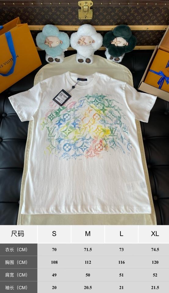 Louis Vuitton 1a8gus white Embroidered Cotton t-shirt -duoc-ban-tai-HVIP Shoes & Clothes